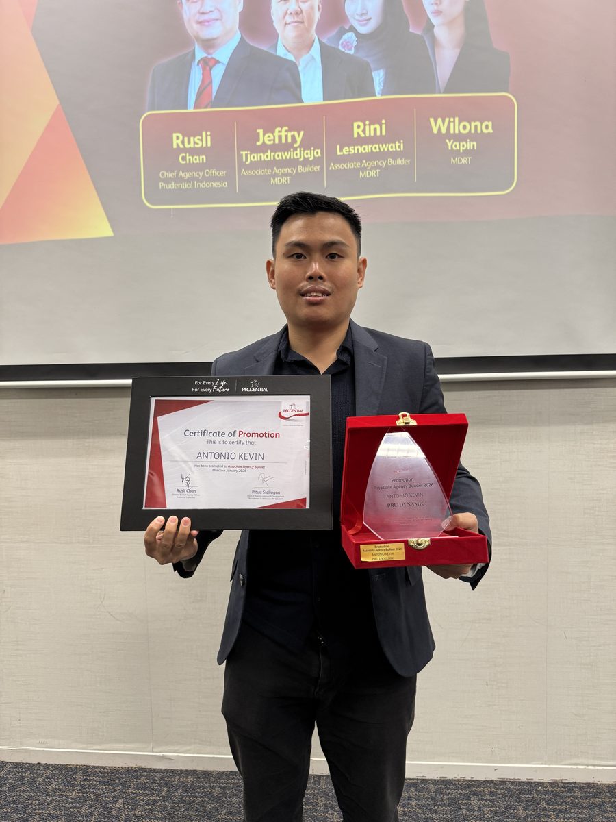 Sertifikat promosi Associate Agency Builder Antonio Kevin 2026